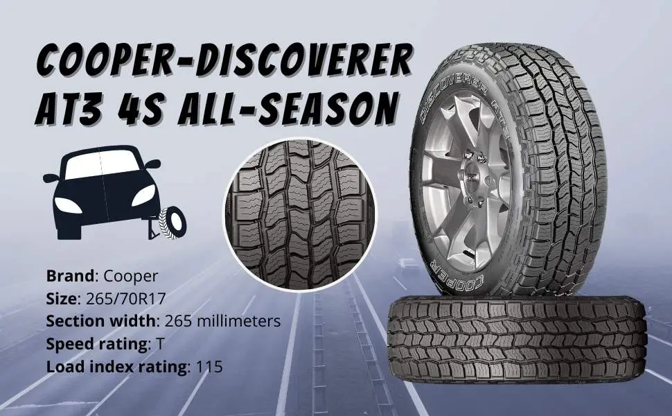 Top 7 Best RV Tires to Improve Safety and Performance Cooper Discoverer AT3 4S All-Terrain Radial Tire