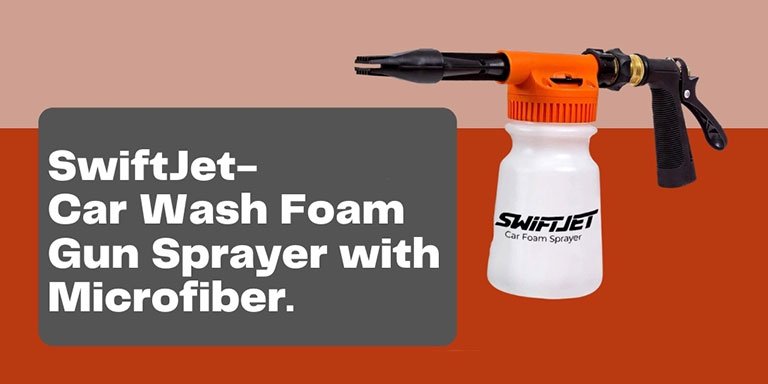 SwiftJet Foam Gun Sprayer with Microfiber Wash Mitt