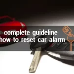 how to reset car alarm