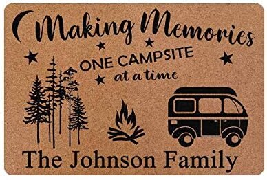 MyPhotoSwimsuits Personalized Camper Doormat