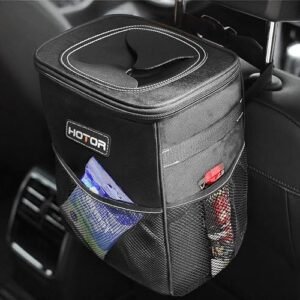 Portable Car Trash Can With Lid